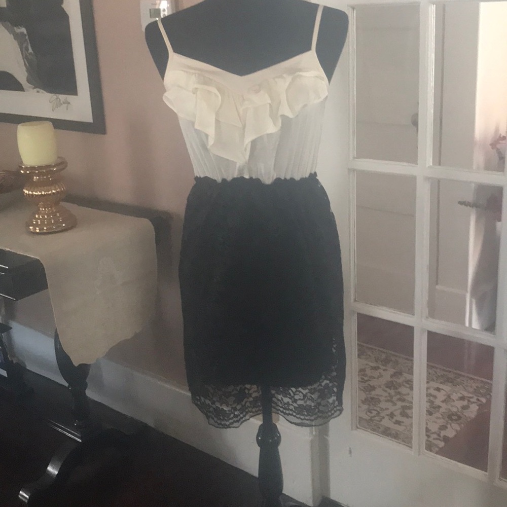 Beautiful black and cream dress